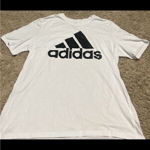 Mens large white adidas shirt